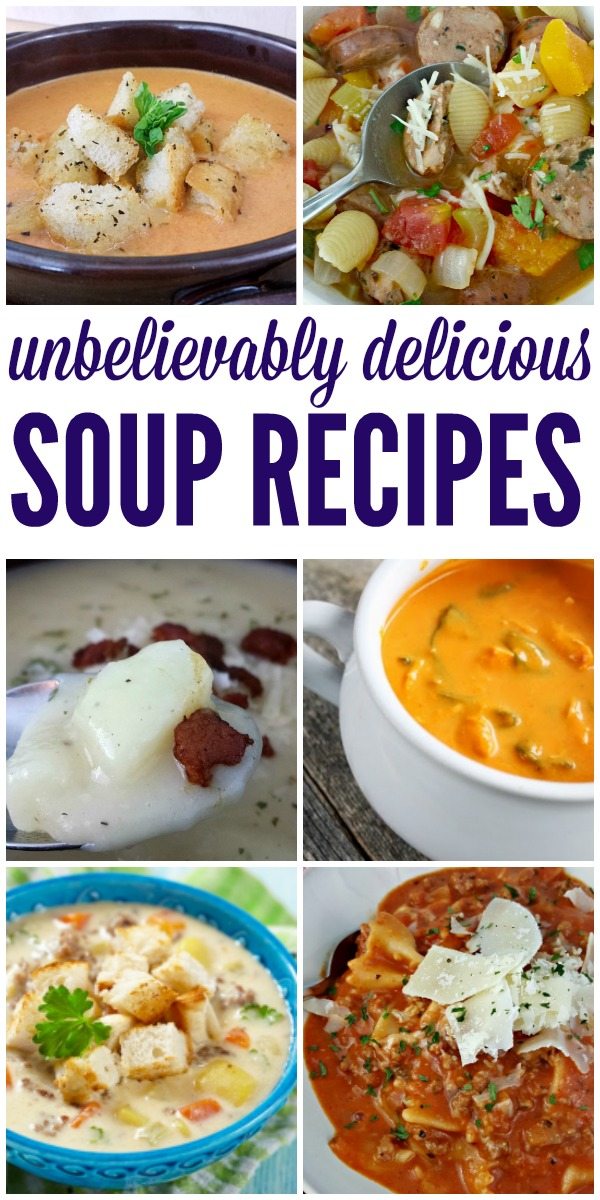 Incredibly mouthwatering Delicious Soup recipes.