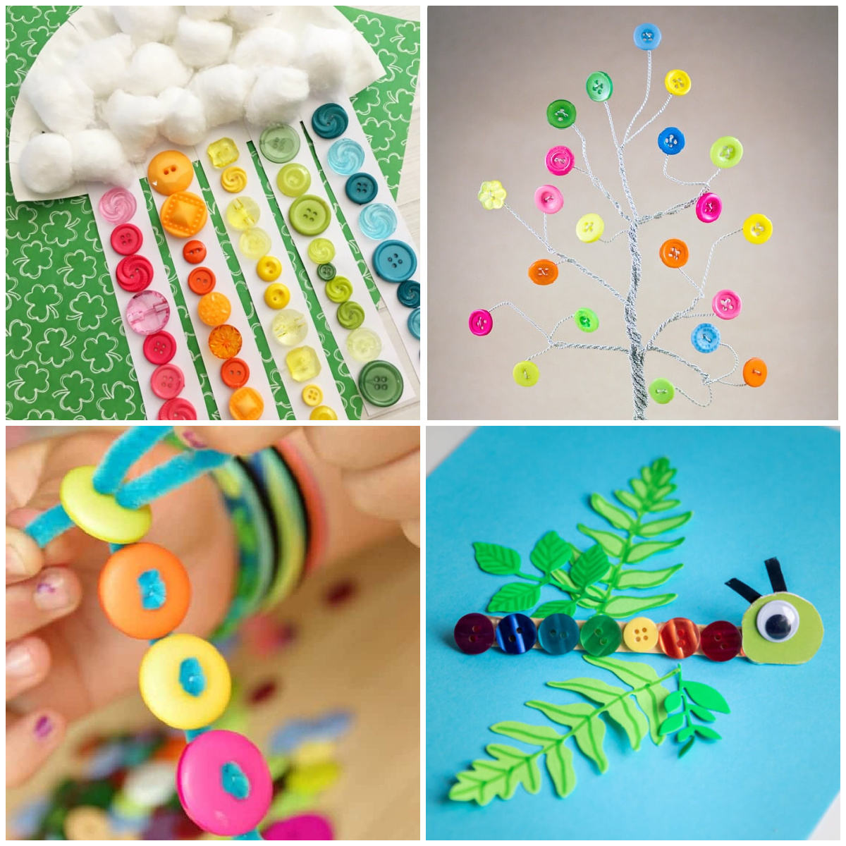 Button Crafts collage image.
