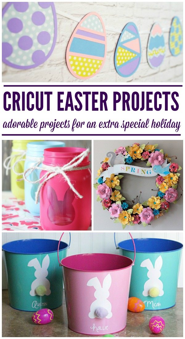 collage image of Cricut Easter Projects