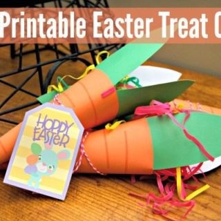 Free Printable Easter Treat Cones #JugglingActMama