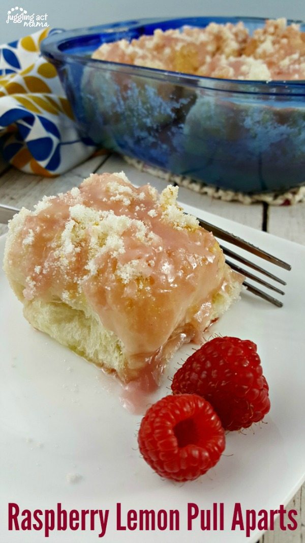 Raspberry Lemon Pull Aparts with #RhodesBread are perfect for Easter #FrozenDough #ad