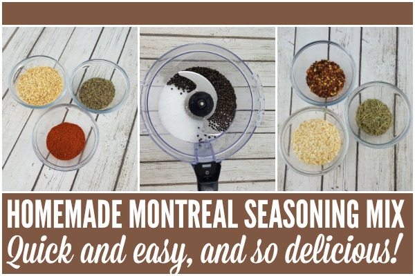 Ingredients and equipment needed to make a Montreal Chicken Seasoning Recipe.