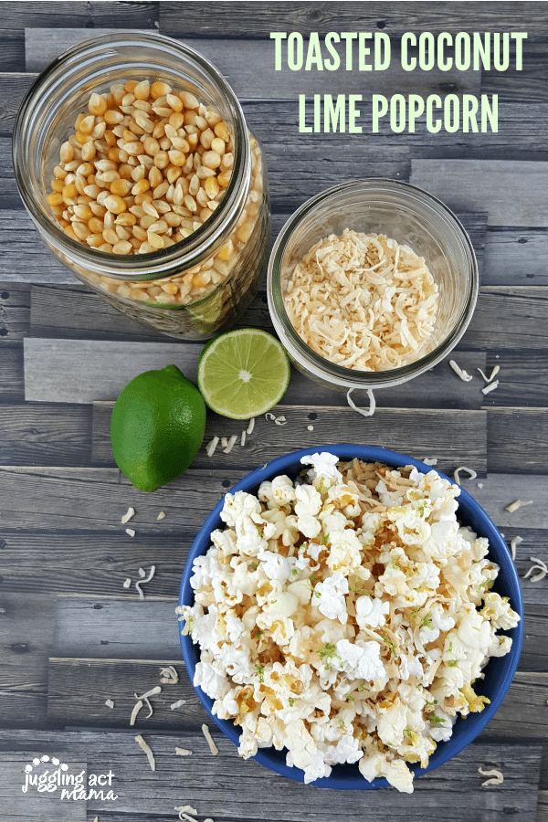 TOASTED COCONUT LIME POPCORN #AD #BARLEANS