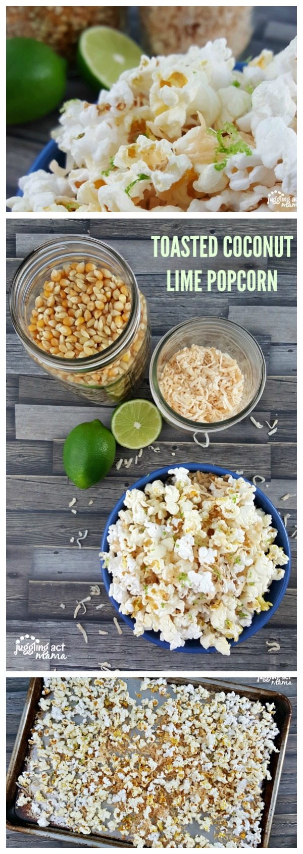 This Toasted Coconut Lime Popcorn will shake up your ho-hum popcorn routine #ad #Barleans #PopWithBarleans