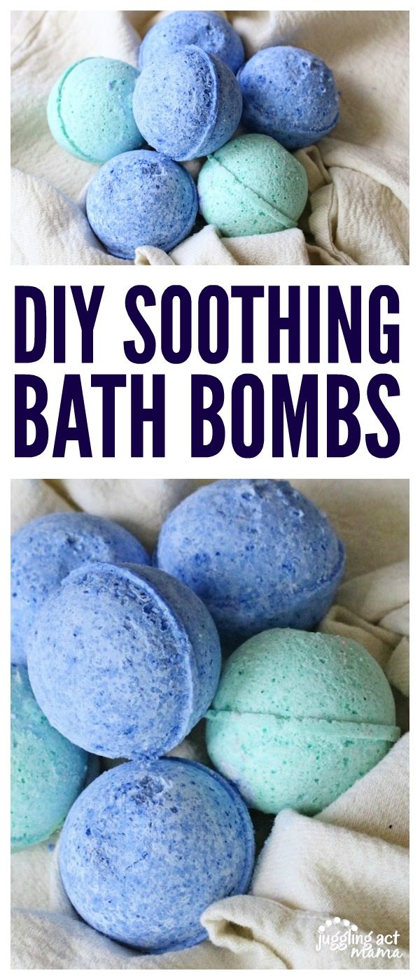 DIY Soothing Bath Bombs are perfect for reducing anxiety