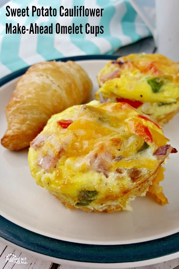 Sweet Potato Cauliflower Omelet Cups #ad #GGVeggie