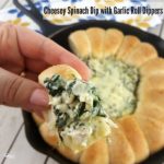 Cheesey Spinach Dip with Garlic Roll Dippers