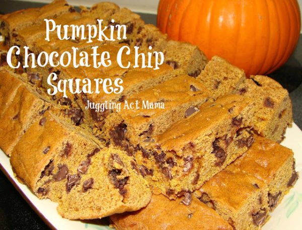 Pumpkin Chocolate Chip Bars