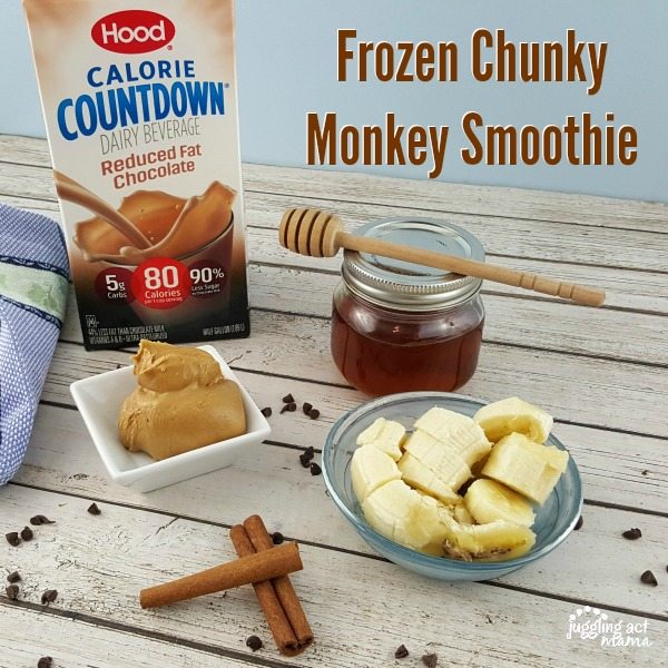 Frozen Chunky Monkey Smoothie #ad #CalorieCountDown #ic