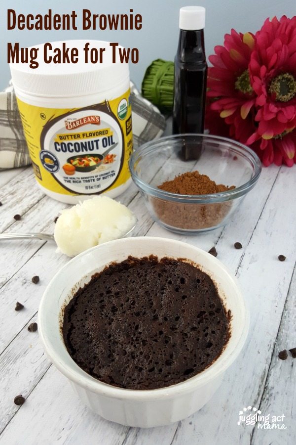 Decadent Brownie Mug Cake for Two #ad #LoveBarleans #Barleans