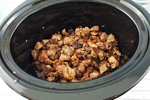 Seared Beef in a Slow Cooker.