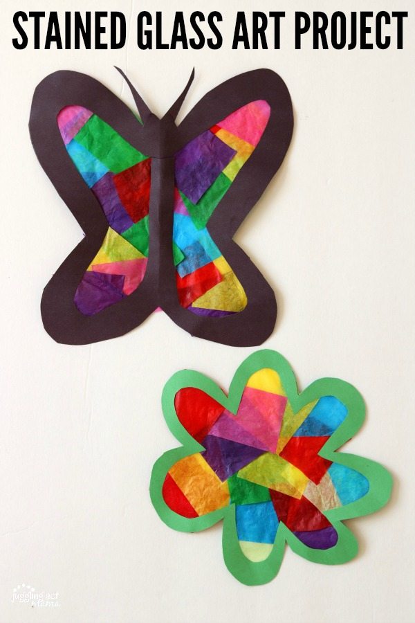 Springtime Tissue Paper Crafts