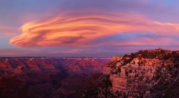 Sunset over Grand Canyon.