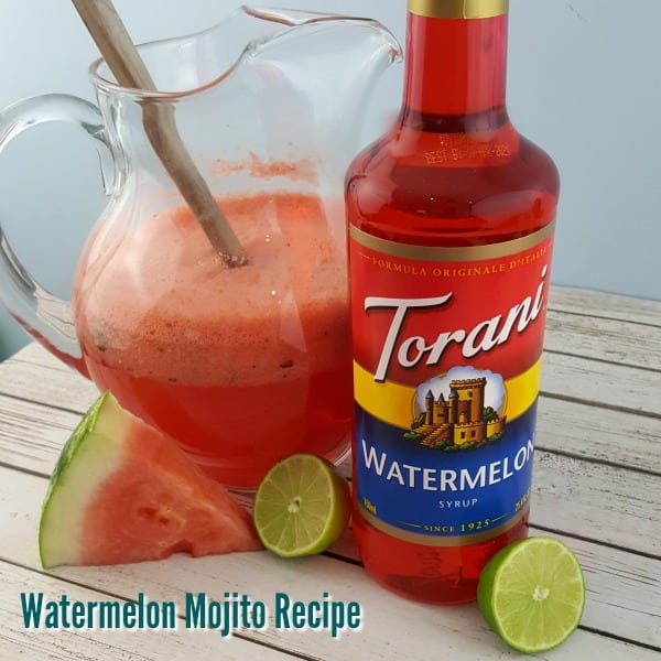 Delicious Watermelon Mojito Recipe - #ad #ToraniSummerGiveaway #Torani 