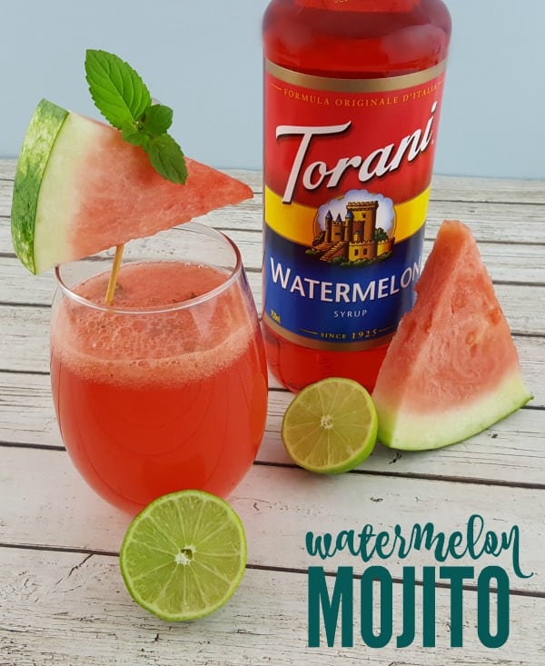 Watermelon Mojito with Torani Watermelon Syrup #ad #Torani