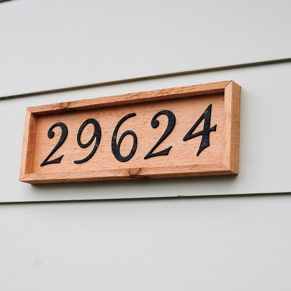 Rustic House Number Sign 1