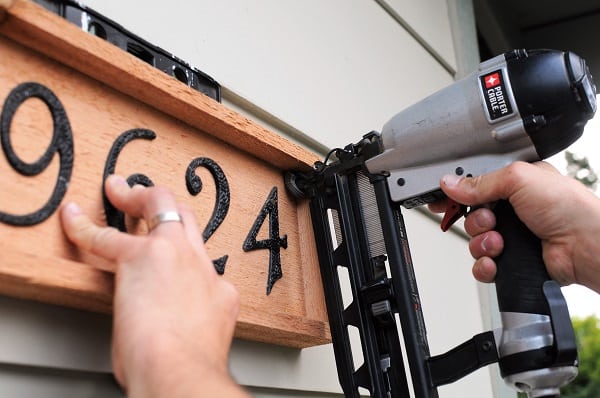 Rustic House Number Plaque