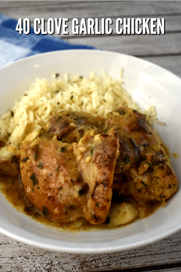 Tender moist chicken in a creamy garlic sauce is perfect for weeknight meals and entertaining alike.