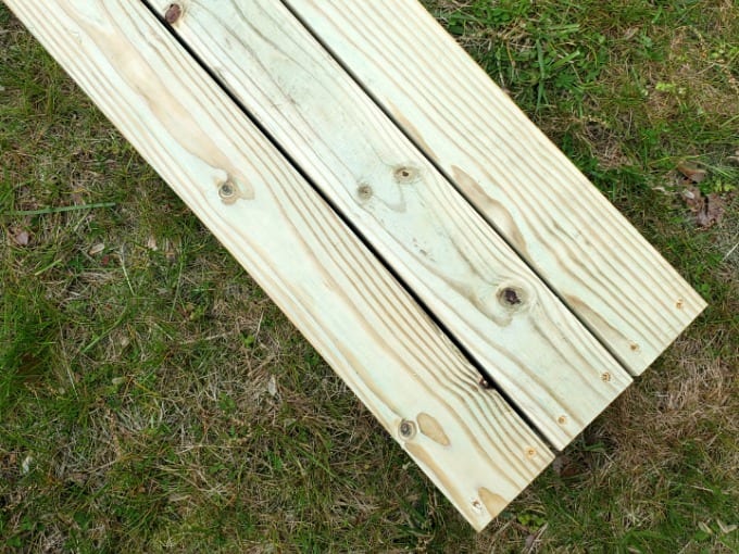 How to make a planter bench step 2