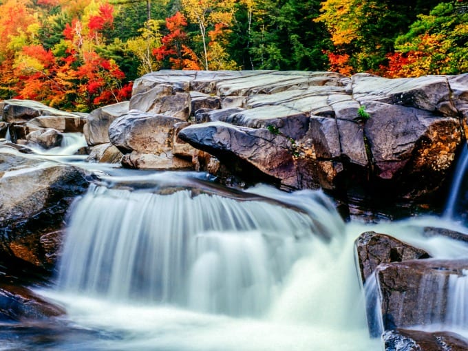 Middle Falls in Northern New Hampshire