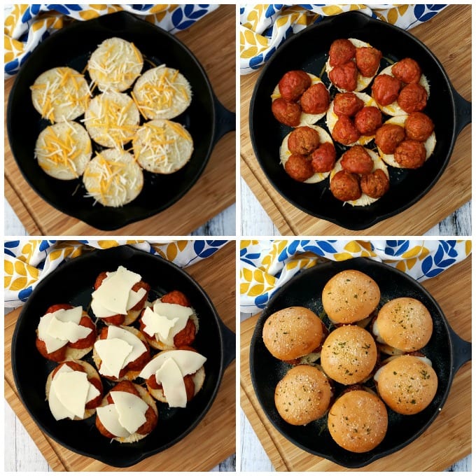 Meatball Slider Recipe Collage