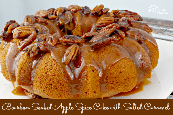 Apple Spiced Bundt Cake on a platter.