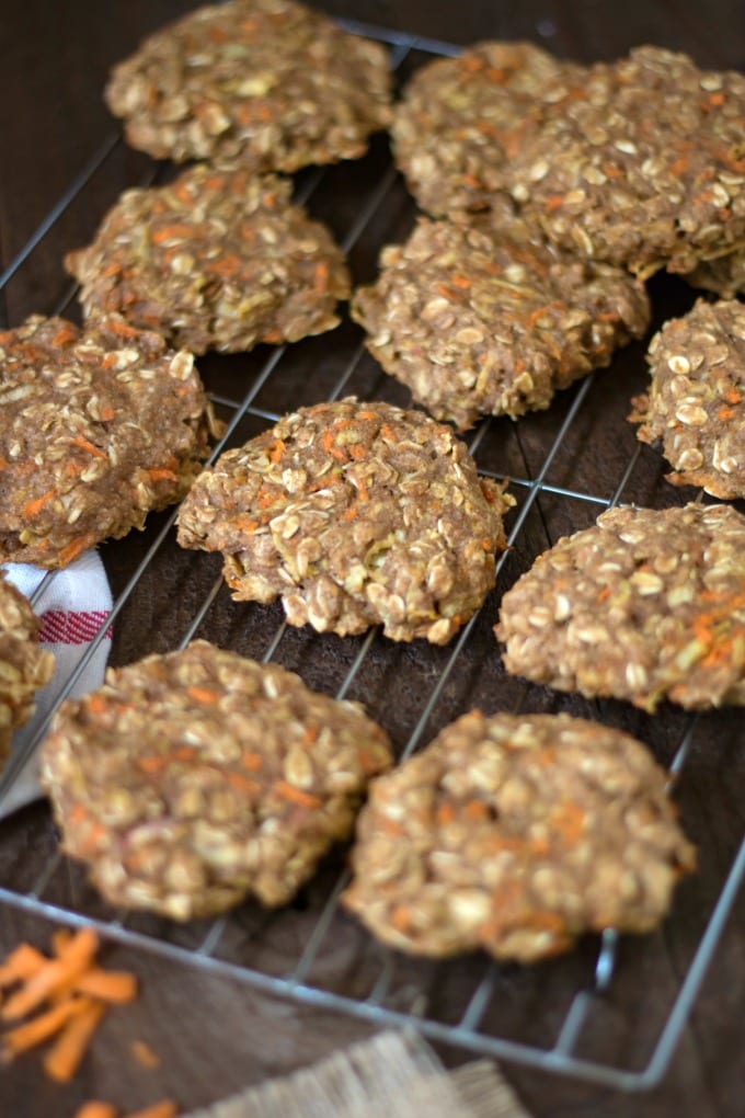 Carrot Cookie Recipe - tray of cookies