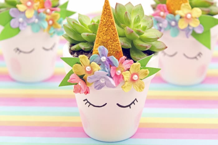 Unicorn Planter - Unicorn Arts and Crafts.