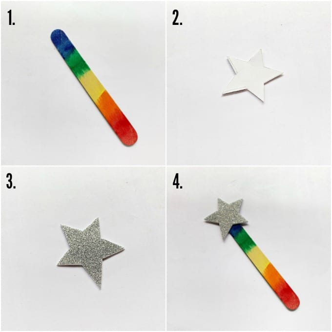 Popsicle stick bookmarks tutorial collage.