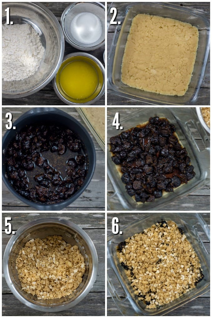 Collage of process steps.