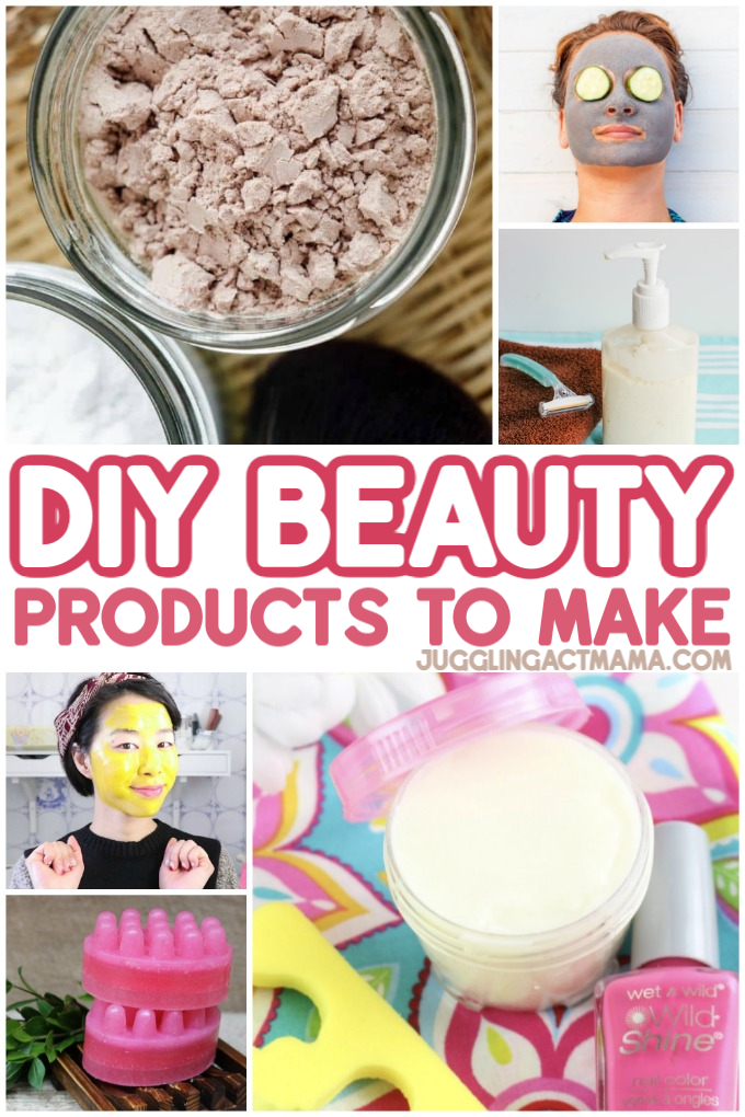 DIY beauty products collage image