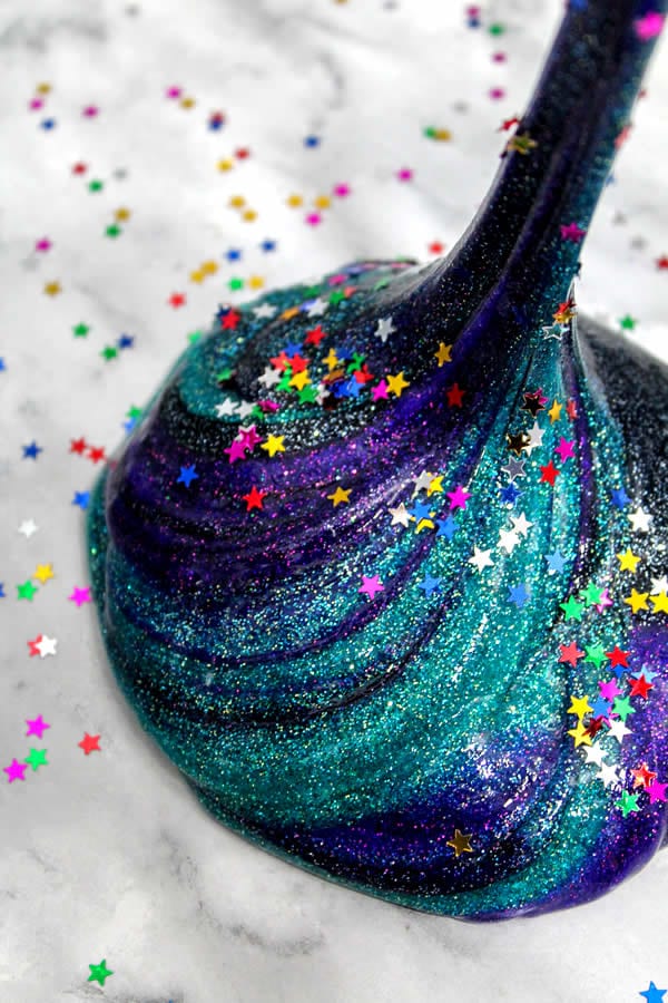 Galaxy Slime from Kimspired DIY - fun slime ideas.