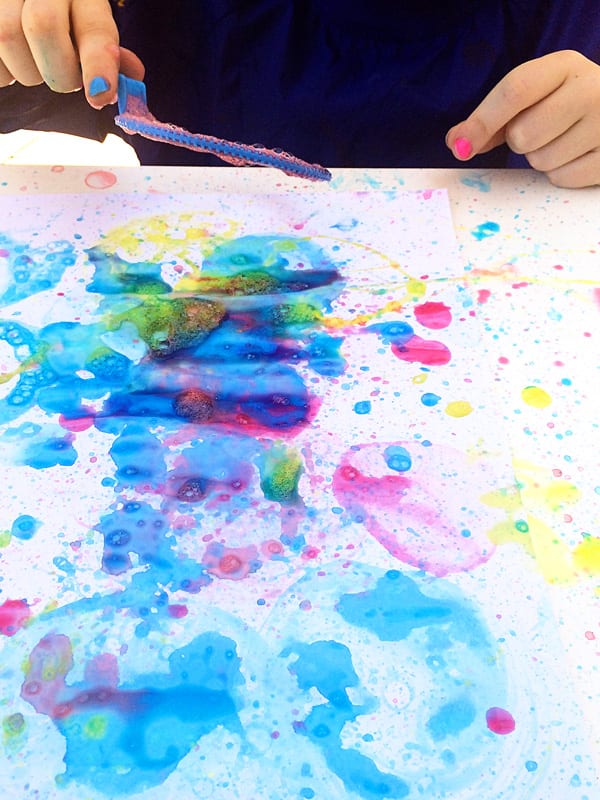 Staycation Ideas for Summer: Bubble Art