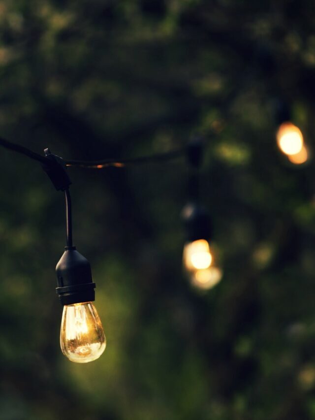 DIY PATIO STRING LIGHTS Story