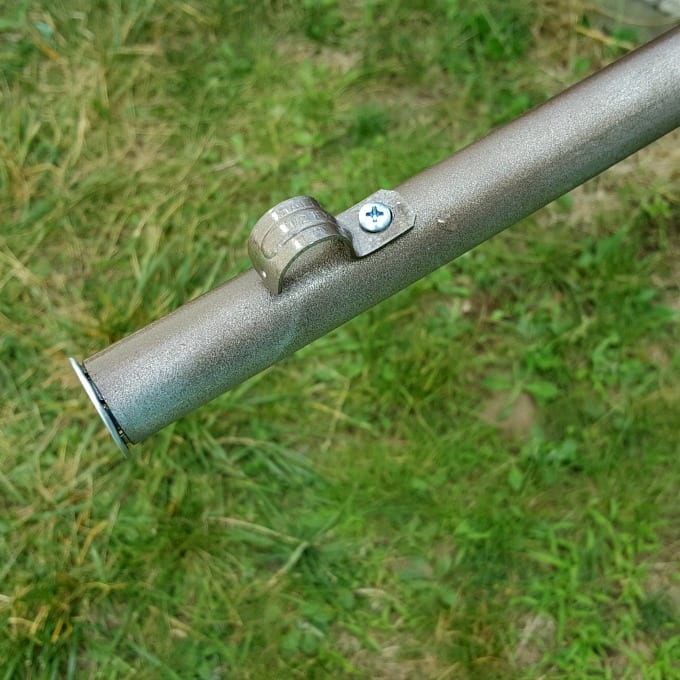 close up of EMT with a singe hole strap attached