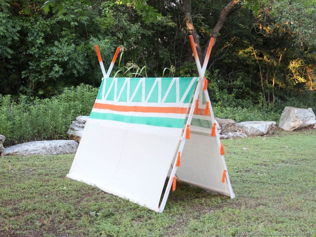 A-FRAME TENT - SPRAY PAINT & CHARDONNAY 