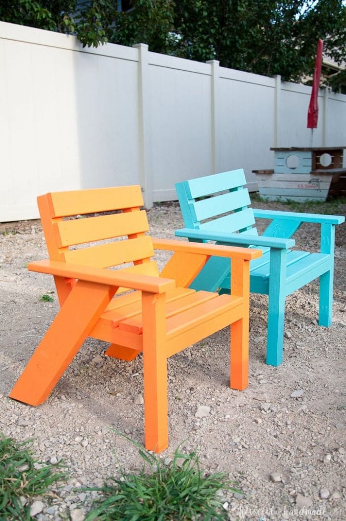 DIY Kids Patio Chairs from Houseful of Handmade.
