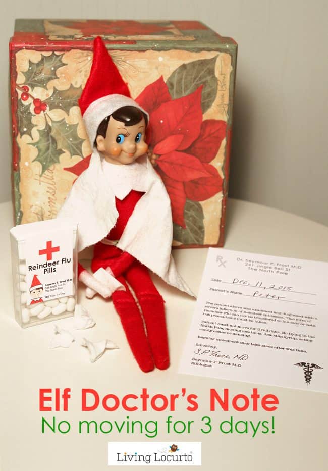 Fun Elf on the Shelf Ideas
Elf Doctor's Note - Living Locurto