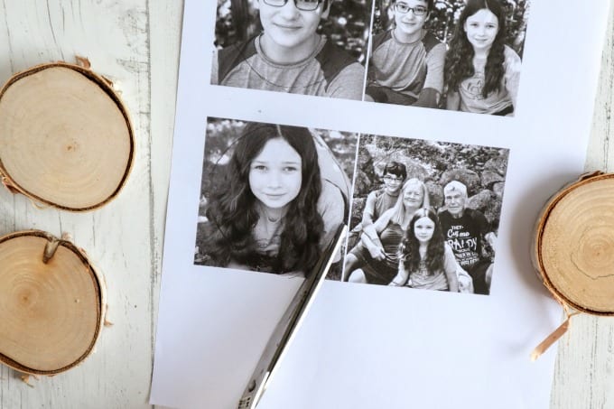 Wood Photo Ornaments tutorial, step by step instructions for creating this wood photo ornament craft.
