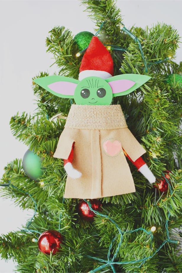 Baby Yoda costume idea - Fun Elf on the Shelf Ideas - This Mama Loves