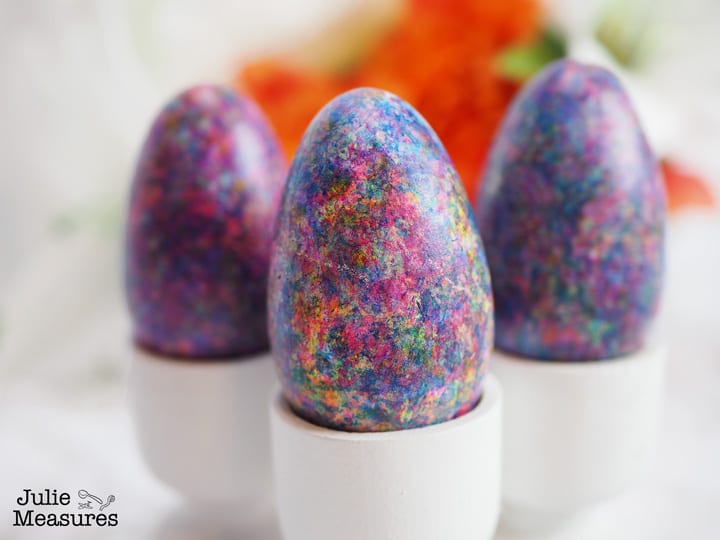DIY Ways to Decorate Easter Eggs - 
Galaxy Easter Eggs from Julie Measures