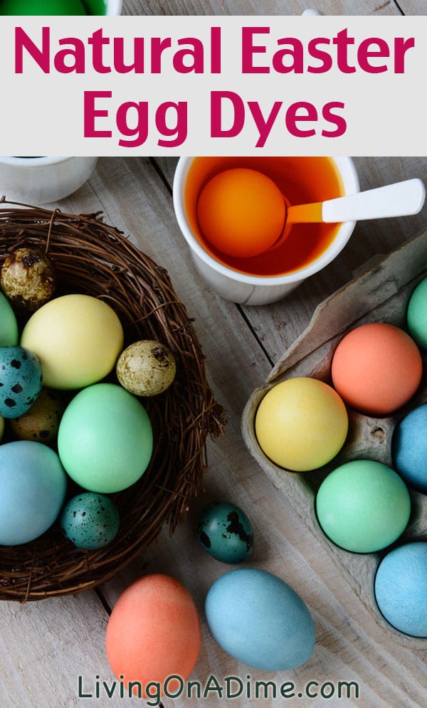 DIY Ways to Decorate Easter Eggs - Natural Dye Easter Eggs from Living on a Dime