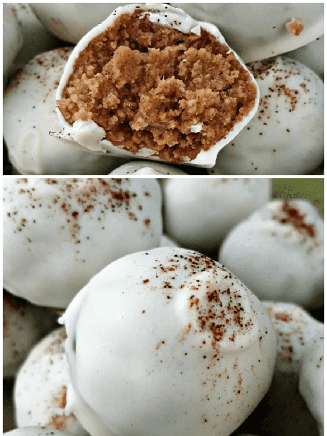Pumpkin Cheesecake Truffles