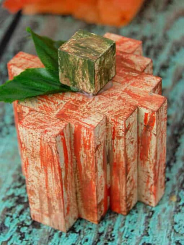 DIY WOOD PUMPKIN CRAFT STORY