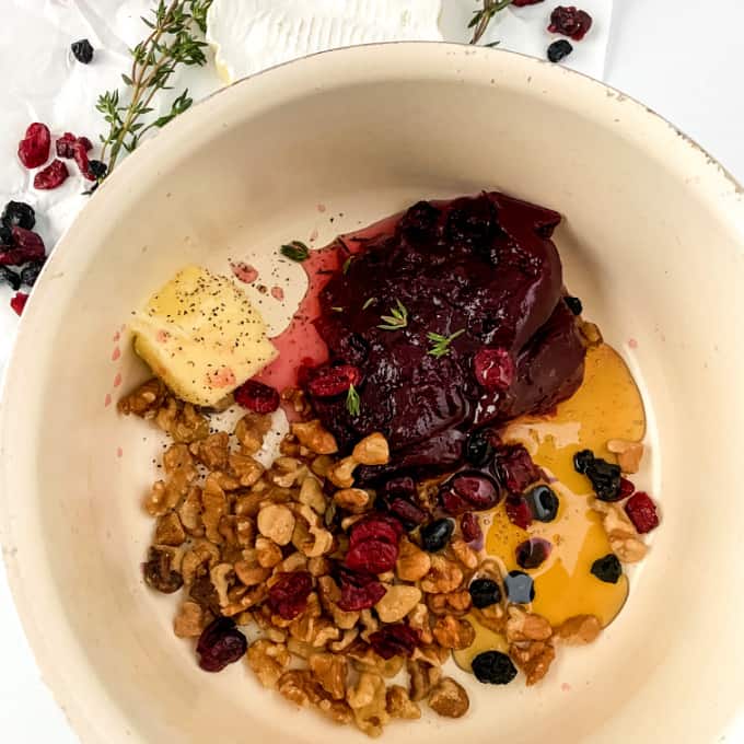 How to make cranberry baked brie.