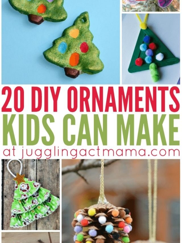 20+ DIY ORNAMENTS WITH KIDS STORY