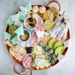 Square image of a hot chocolate charcuterie board.