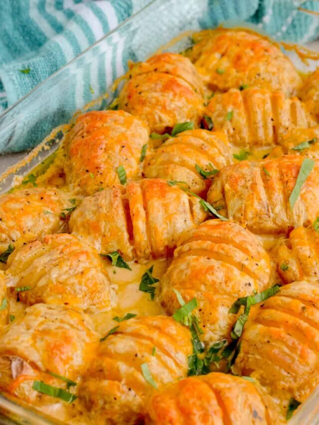 Cheesy Hasselback Potatoes Story