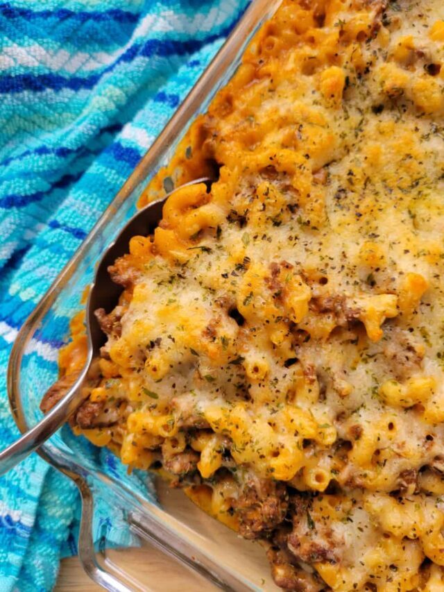 Cheesy Hamburger Casserole Story