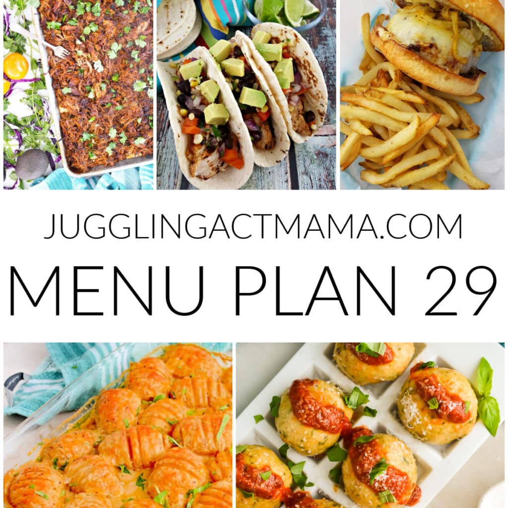 Meal Plan 29 collage image with text overlay.